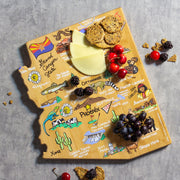 Arizona State Shaped Cutting and Serving Board with Artwork by Fish Kiss™