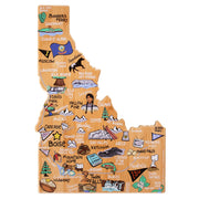 Idaho State Shaped Cutting and Serving Board with Artwork by Fish Kiss™