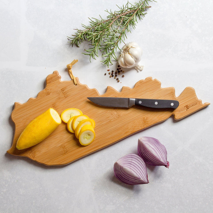 Kentucky State Shaped Cutting and Serving Board with Artwork by Fish Kiss™