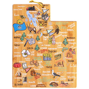 Utah State Shaped Cutting and Serving Board with Artwork by Fish Kiss™