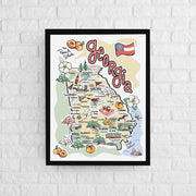 Georgia Map Poster