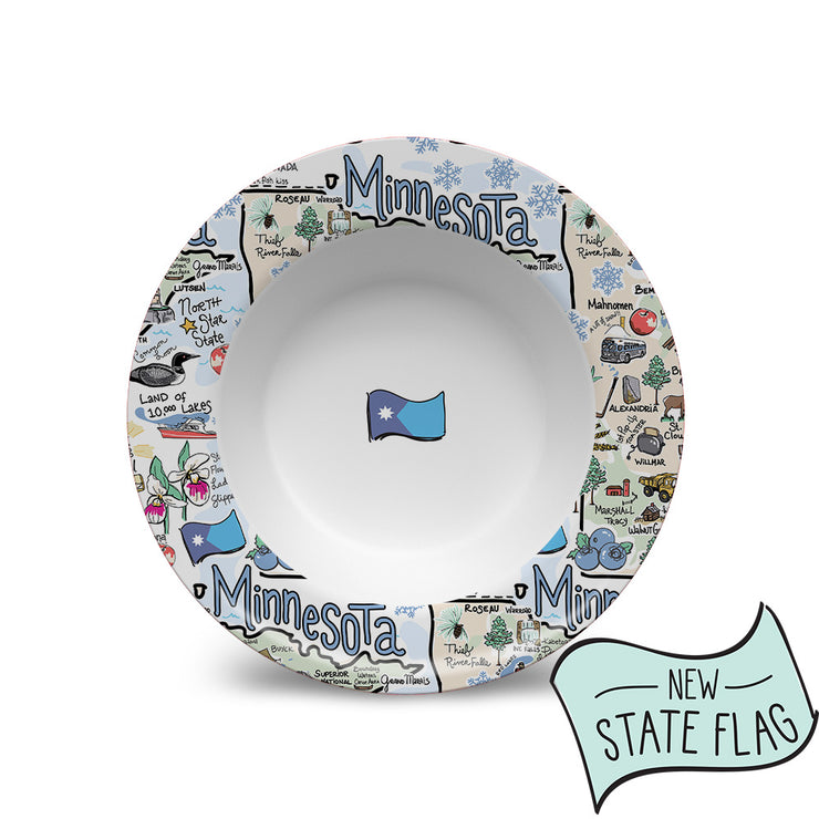 Minnesota Map Bowl