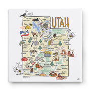 Utah Square Canvas Art