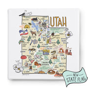 Utah Square Canvas Art