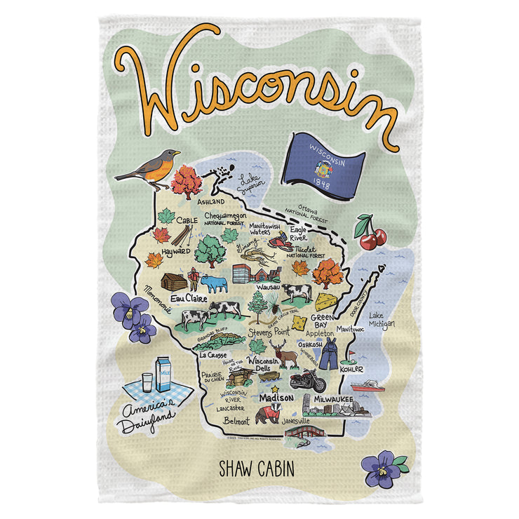 Wisconsin Kitchen Towel