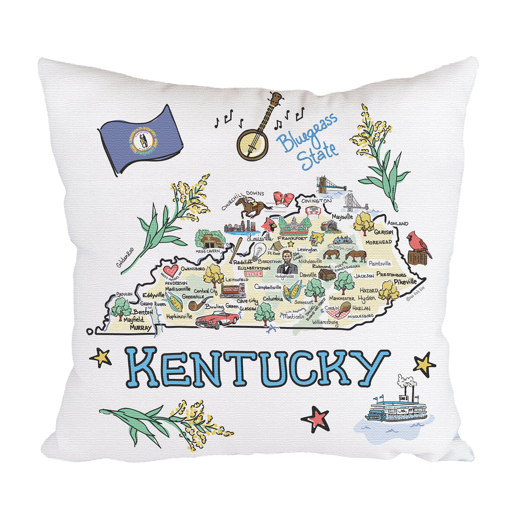 Oklahoma Map Pillow - outlet OK Map Pillow 18x18