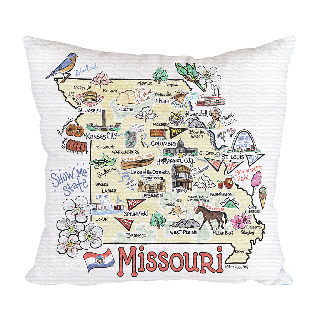 Denver Map outlet Pillow - Colorado Map Pillow 18x18